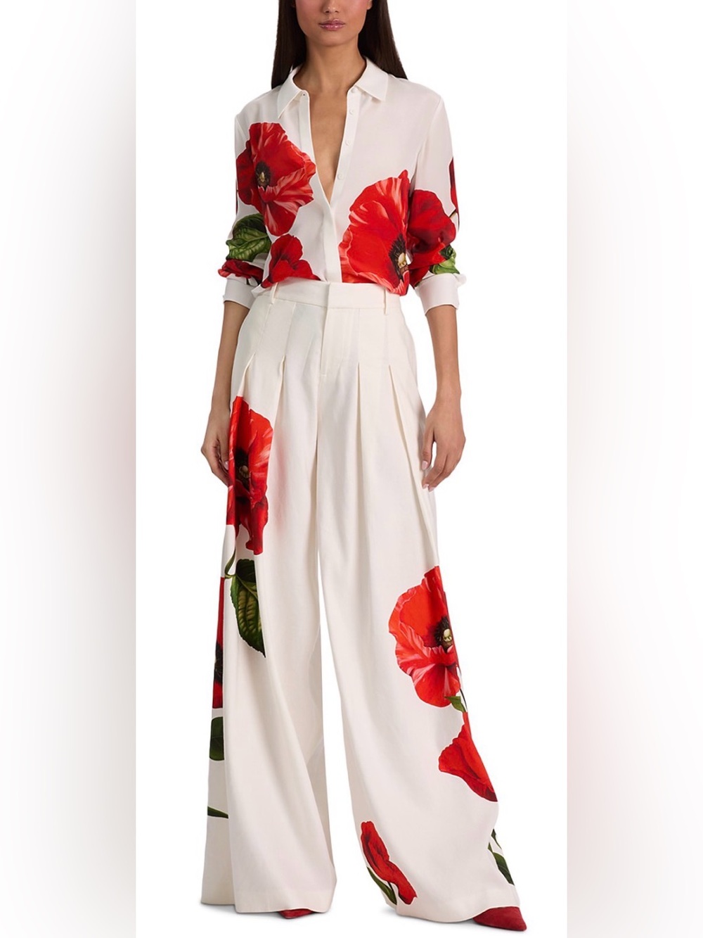 Alice + Olivia Willa Silk Top - Picture 2 of 6